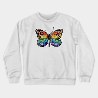 Rainbow Butterfly Crewneck Sweatshirt